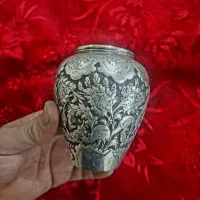 گلدان نقره عیار ۸۴|صنایع دستی و سایر لوازم تزئینی|مبارکه, |دیوار