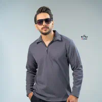 تی شرت یقه دار مردانه بلند پاییزه PATTERN