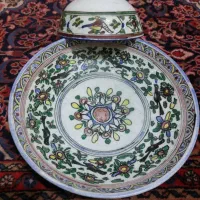 بشقاب مسی قدیمی|کلکسیون اشیاء عتیقه|خمینیشهر, |دیوار