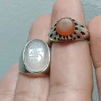 ۲تا انگشتر کهنه قدیمی نقره|جواهرات|آفتاب, |دیوار