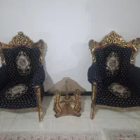 مبل سلطنتی 9نفره|مبلمان خانگی و میز عسلی|قدس, شهر‌قدس|دیوار