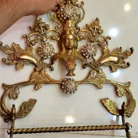 جا حوله ای قدیمی  برنجی اصل سنگین مناسب جهیزیه