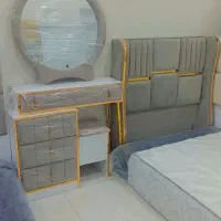 تخت ۱ نفره چراغدار پارچه ای جلو پارچه|تخت و سرویس خواب|رامهرمز, |دیوار