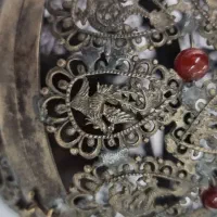 پیسوز جا شمعی فانوس عتیقه و خلخال پالنگ نقره|کلکسیون اشیاء عتیقه|یزد, |دیوار