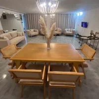 سرویس مبلمان ۷ نفره و‌میز ناهار خوری ۶ نفره