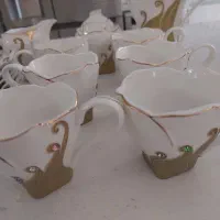 یک سرویس. چایخوری . نگین دار خارجی