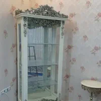 بوفه چوبی سفید رنگ