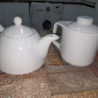 دو عدد قوری چینی هتلی مناسب چای دمنوش قهوه|قوری، کتری، قهوهساز دستی|ساری, |دیوار