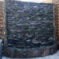 سیمانکاری طرح سنگ فرش نرده باربیکیوآبنما رنگ نما|خدمات پیشه و مهارت|یزد, |دیوار