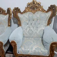 مبل سلطنتی بسیار تمیز|مبلمان خانگی و میز عسلی|میانه, |دیوار