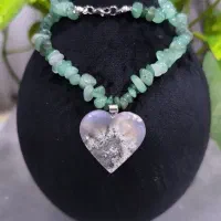 گردنبند عقیق شجر اصل(با آویزهای بسیار ارزشمند)