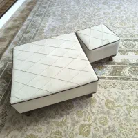 میز عسلی پا مبلی پارچه و چوب