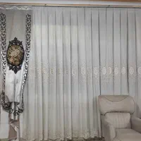 پرده زیرا وحریر|پرده، رانر، رومیزی|نسیم‌شهر, |دیوار