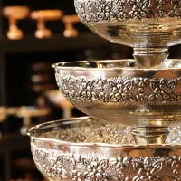 ست سرویس پذیرایی رز پایه دار . ارسال از زنجان