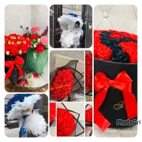 گل آرایی و ست بله برون|گل مصنوعی|یزد, |دیوار