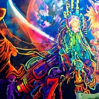 پذیرش انواع سفارشات نقاشی بلک لایت|تابلو، نقاشی، عکس|محمدشهر, سیدآباد|دیوار