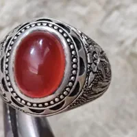 انگشتر قلم زنی فرهنیا با نگین سرخ|جواهرات|تهران, نارمک|دیوار