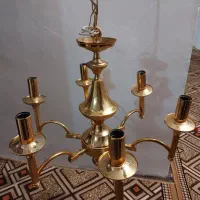 لوستر سقفی ۶شعله|لوستر و چراغ آویز|رشت, خمیران زاهدان|دیوار