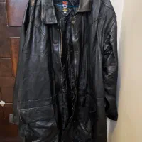 کاپشن چرم مردانه مدل بلند از ترکیه