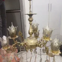 لوستر شش سه شاخه دوبل شش شعله