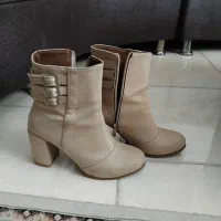 نیم بوت زنانه کرم رنگ