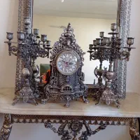 آینه و شمعدان برنز|بوفه، ویترین، کنسول|اسلام‌شهر, شهرک سعیدیه|دیوار