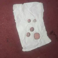 سکه قدمی قدمت دار  با طلا و مس قاطی