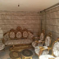 مبل سلطنتی 9نفره سالم چوب راش|مبلمان خانگی و میز عسلی|اقبالیه, |دیوار