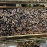 تابلو قلم زنی تمام مس مدل گوزن بزرگ