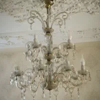 لوستر آویز ۱۲ شاخه دوطبقه