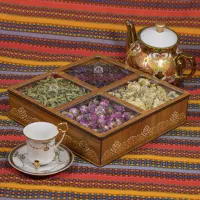 جعبه پذیرایی چوبی مدل لوکسی|ظروف سرو و پذیرایی|تهران, دولاب|دیوار