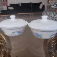 چای ساز و فنجان و قندان