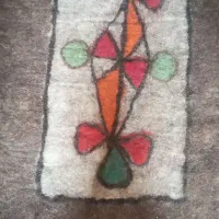 گلیم سنتی در دو طرح مخصوص چایخونه یا جای سنتی