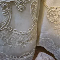 پرده ابریشم نو و بسیار تمیز همراه با آستر|پرده، رانر، رومیزی|بندرعباس, |دیوار