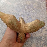 تندیس مجسمه عقاب طلایی برنج قدیمی