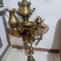 سرویس سماور برنجی ورق ضخیم بامیز برنجی طرح فرشته