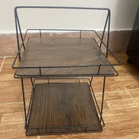 استند دو طبقه کف چوبی