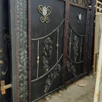 درب باغی مدرن فرفورژه گل دار  کارگاهی گاراژی|مصالح و تجهیزات ساختمان|تهران, شهر زیبا|دیوار