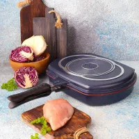 ماهیتابه رژیمی سایزبزرگ ترکیه اصل قابلمه تابه3تایی|ظروف پخت‌وپز|یزد, |دیوار