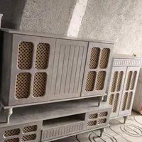 ست آینه کنسول و میز تلویزیون، جا کفشی مدل پنجره آی