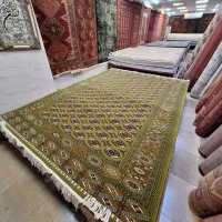 فرش سنتی مدل ترکمن سبز و طوسی و لاکی|فرش|مشهد, امیر|دیوار