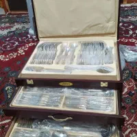 سرویس قاشق چنگال همراه کنسول|ظروف سرو و پذیرایی|اقبالیه, |دیوار