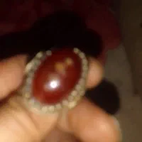 انگشتر قدیمی رکاب نقره ۹۰سنگ سلیمانی