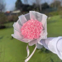 گل روبانی/گل جاودان/دسته گل/کادویی/گیفت|گل مصنوعی|فومن, |دیوار