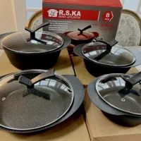 سرویس قابلمه R.S.KA مدل چدن گرانیت8 پارچه