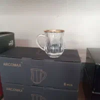 استکان لب طلا اصل کمرباریک نو