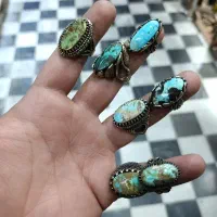 انگشتر فیروزه نیشابور اصل رکاب نیکل