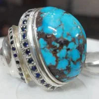 انگشتر ناب سنگین وزن فیروزه نیشابور