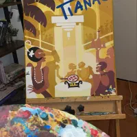 تابلو نقاشی پوستر پرنسس تیانا