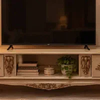 میز تلویزیون کلاسیک و سلطنتی، بسیار شیک و تمیز